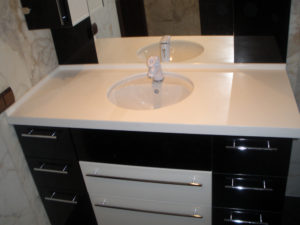 Сборка умывальника с тумбой